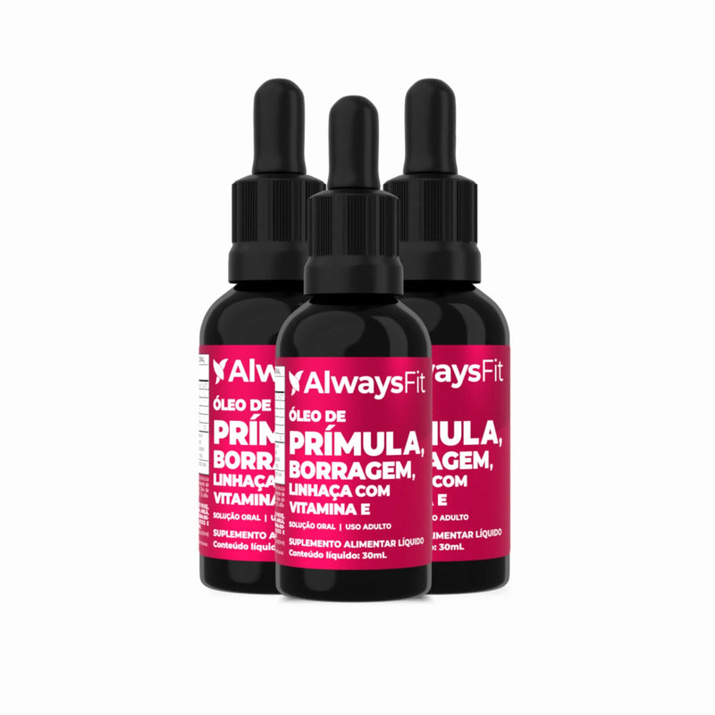 FemmeCalm - Óleos de Prímula, Borragem, Linhaça e Vitamina E